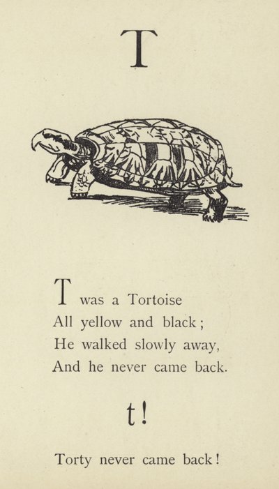 La letra T de Edward Lear